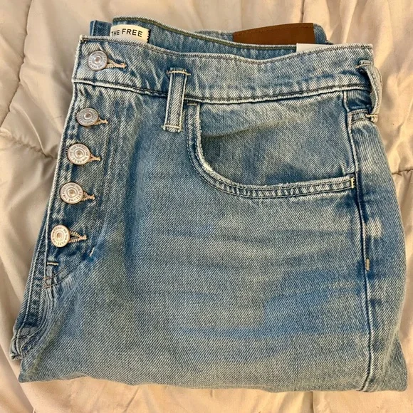 We The Free Sunny Afternoon Ankle Flare Jeans NWOT Size: 31 Color: Lazing About - Picture 4 of 6